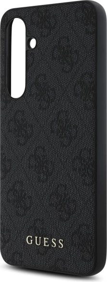 Mbështjellës Guess 4G Metal Gold Logo për Samsung Galaxy S24 FE S721, Gri