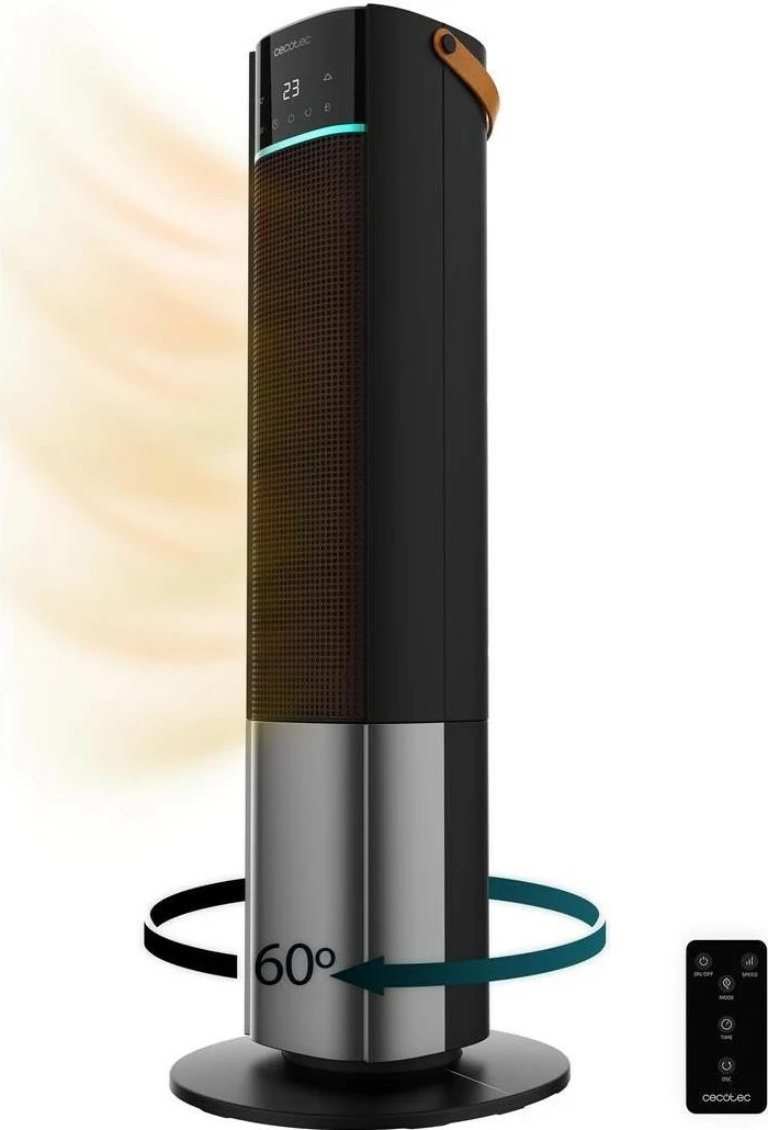 Ngrohës elektrik Cecotec ReadyWarm 2070 Max Ceramic Rotate Smart, 2000W, i zi