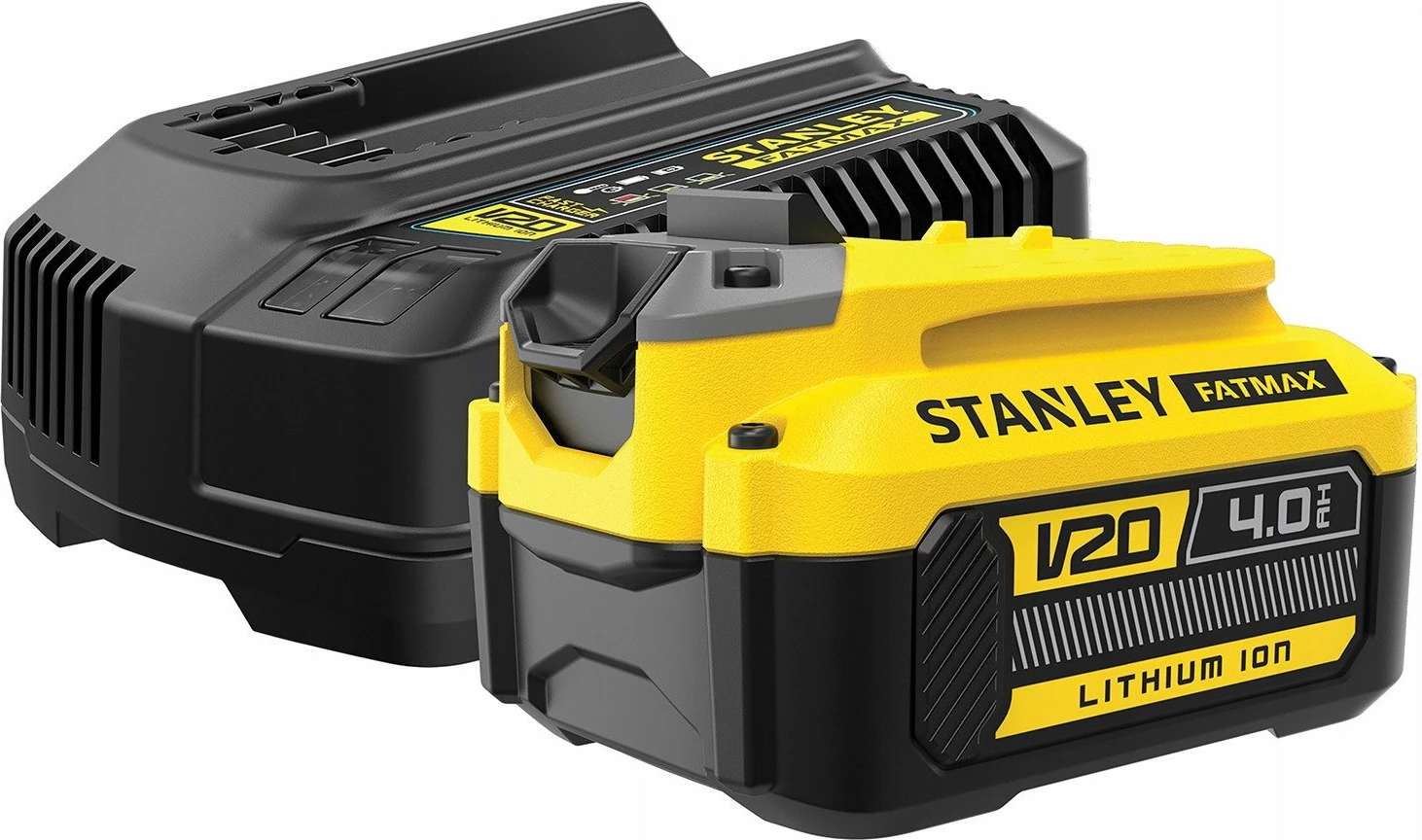 Sharrë krasitëse me zinxhir Stanley Fatmax SFMCPS515M1-QW, 18V 4Ah, shinë 15 cm, Li-Ion, me bateri dhe karikues, e verdhë/zezë