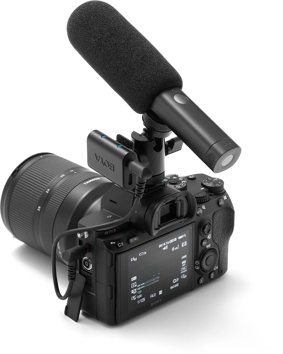 Mikrofon pa kabllo BOYA Magic-02 2.4GHz USB-C, set 2x transmitter + receivera + kuti karikimi, i zi
