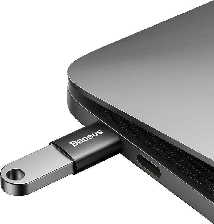Adapter USB Baseus Ingenuity ZJJQ000001, OTG USB-C në USB-A 3.1 10Gbps, i zi