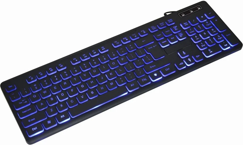 Tastierë multimediale me ndriçim Gembird KB-UML3-02, e zezë