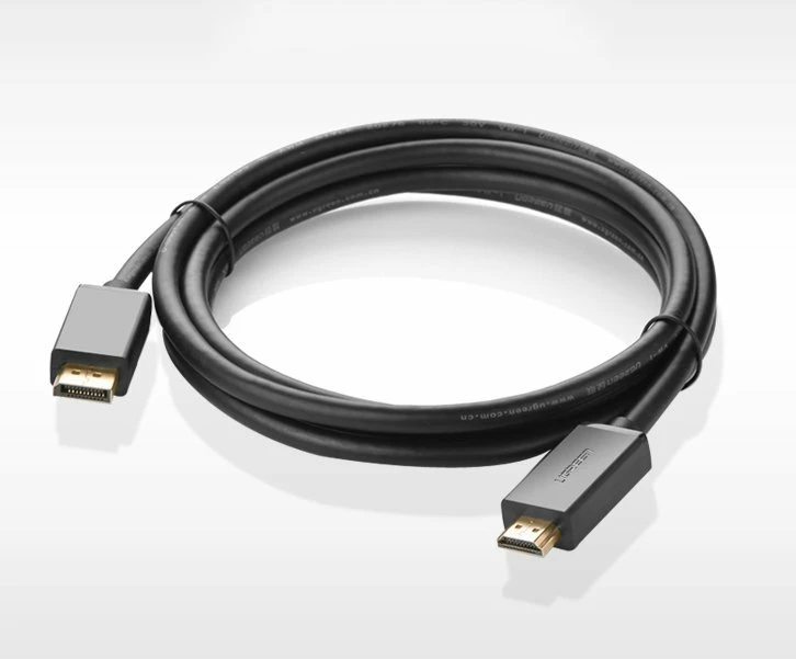 Kabllo Ugreen DisplayPort në HDMI, 2m, 4K, e zezë (DP101 10202)