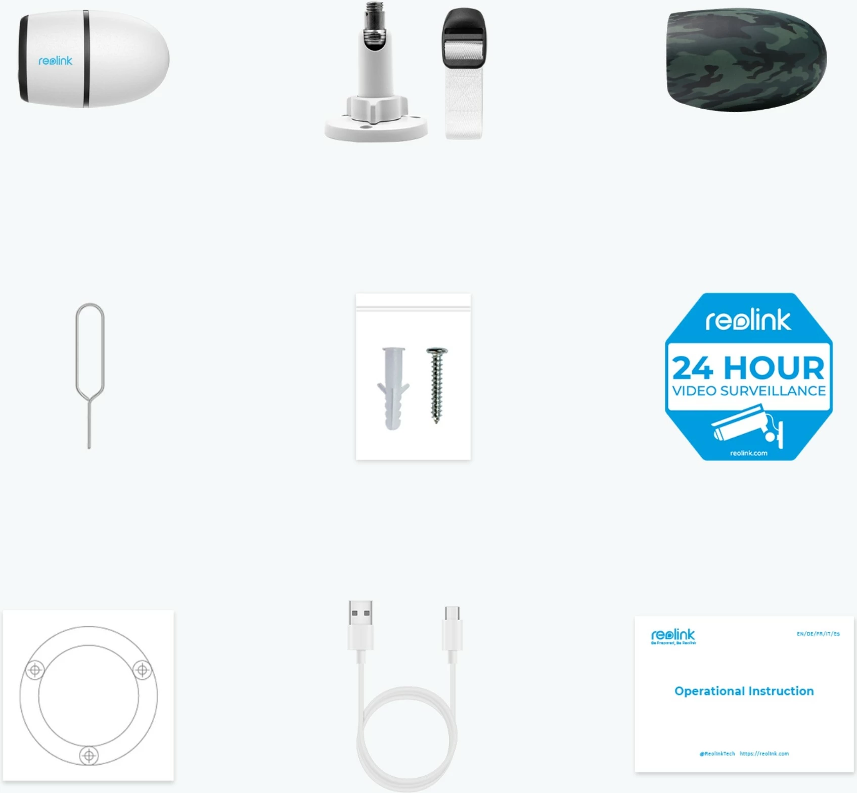 Kamerë sigurie Reolink Go Series G330, IP, e jashtme, pa tela, e bardhë