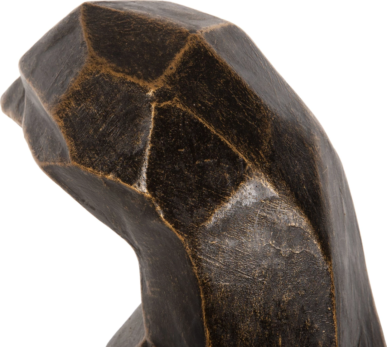 Dekor për dysheme, pinguin, ngjyrë patinë e zezë me detaje ari, FH7914, 45x45x100H cm