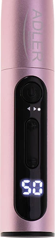 Freze elektrike për thonj, Adler, AD 2181, deri 13500 RPM, 5 shpejtësi, rikarikues USB-C me LED, set 11-në-1, rozë