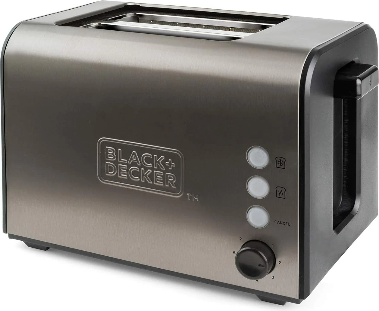 Toster Black&Decker BXTO900E 900 W, 2 slotë 42x137 mm, çelik inox