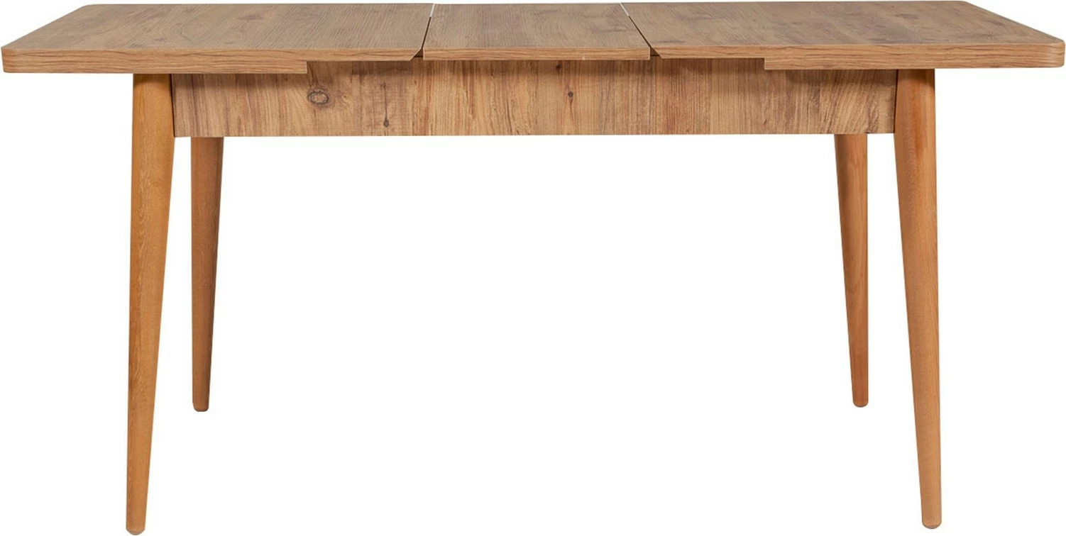 Set tavoline me karrige dhe konsol, zgjatshme, 6 pjesë, Skye Decor, Vina 01 1053, ngjyrë Atlantic Pine, antracit