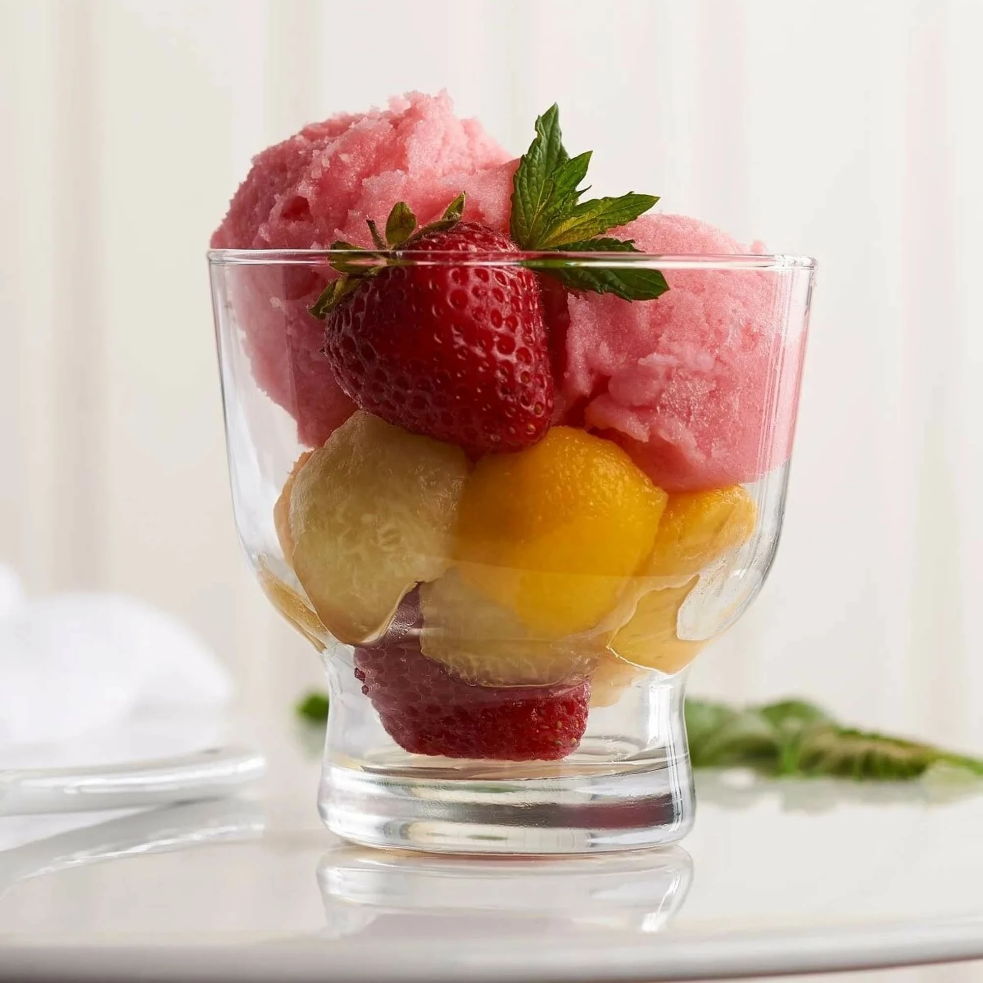 Kupë akulloreje dhe ëmbëlsirash LAV Palermo 240 ml, transparente, set 12 copë