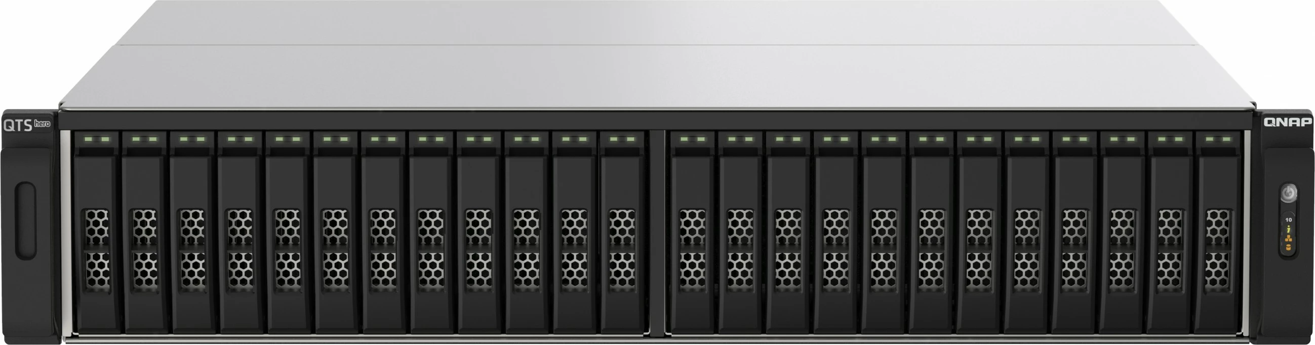 NAS QNAP TS-h2490FU-7232P-64G, 24-bay, AMD EPYC 7232P, 64GB RAM, NVMe Gen3x4, rack 2U