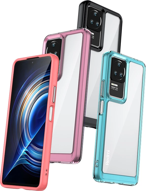 Mbështjellës Hurtel Outer Space Case për Xiaomi Poco F4 5G, i zi