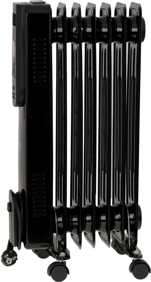 Ngrohës elektrik me vaj Adler, 7 elemente, 1500 W, i zi