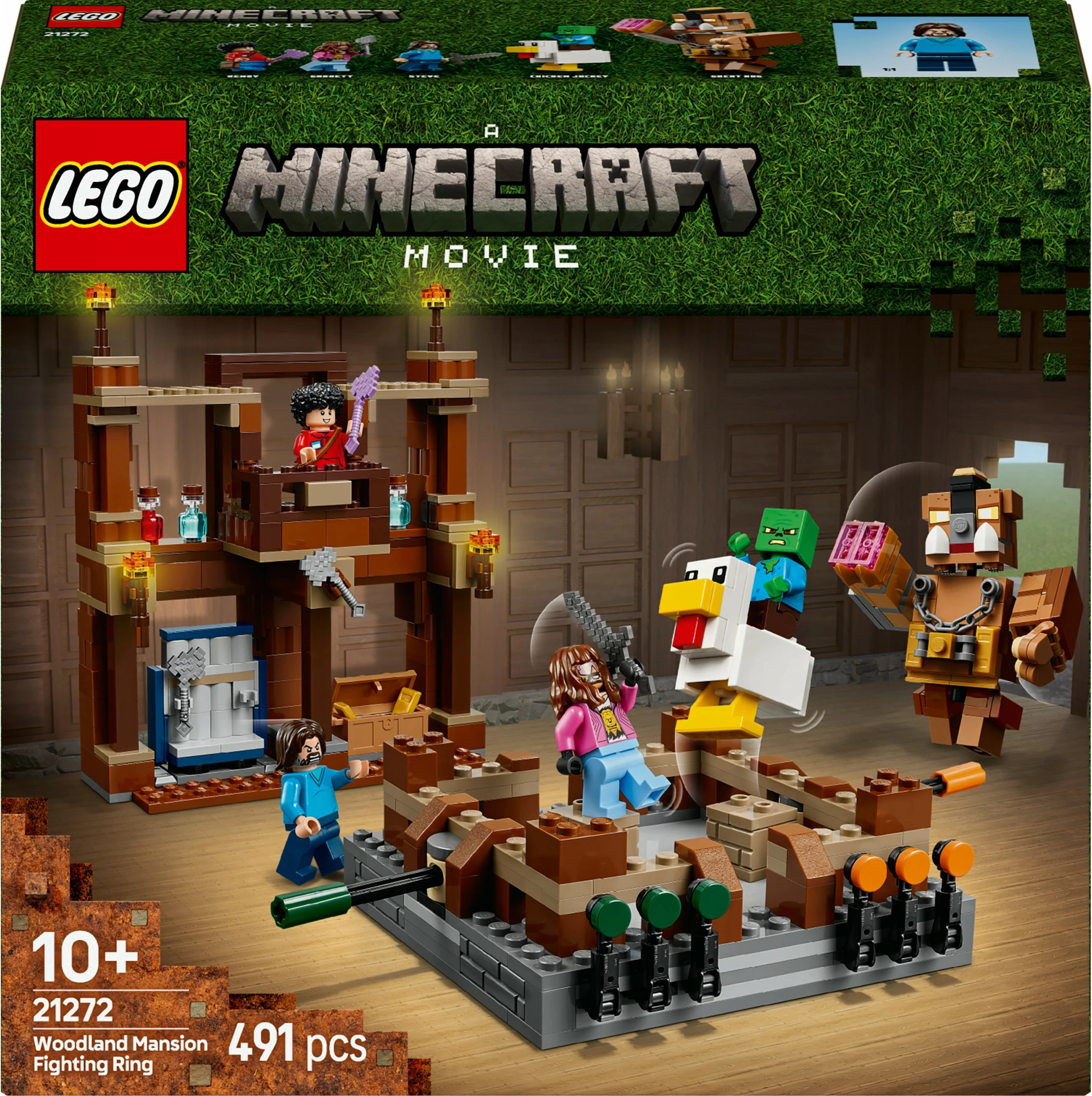 Set ndërtimi LEGO Woodland Mansion Fighting Ring, 491 pjesë, plastikë, shumëngjyrësh