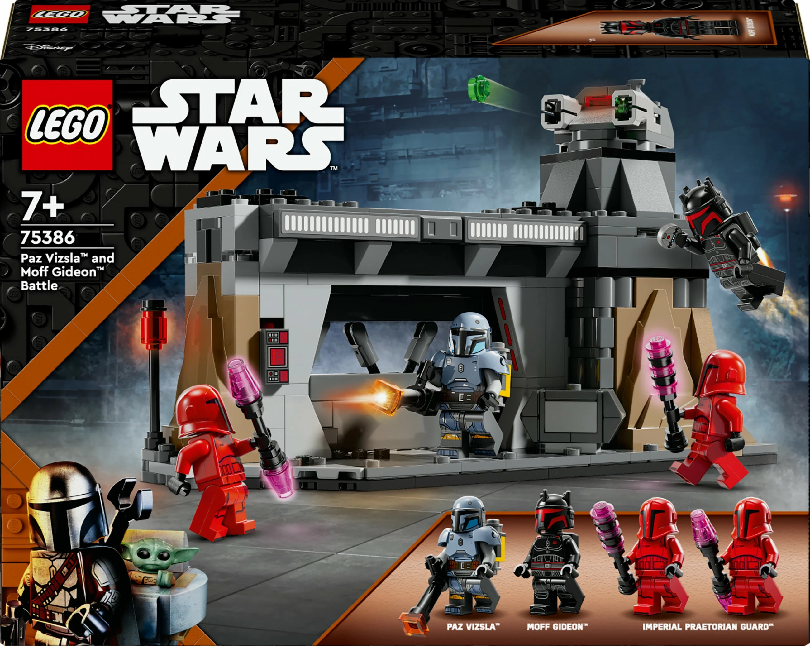 Set lodrash LEGO Star Wars 75386 duel Paz Vizsla Moff Gideon