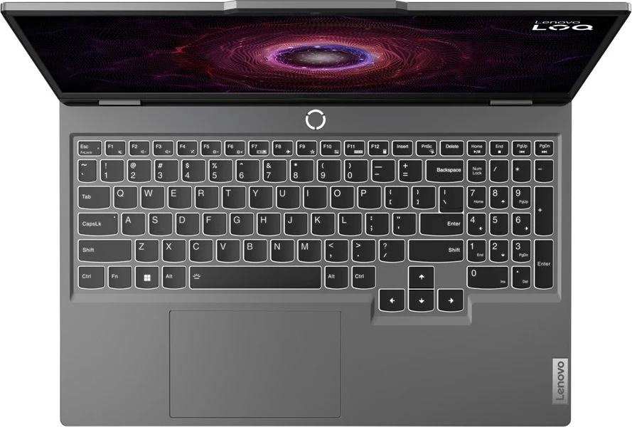 Laptop Lenovo LOQ 15ARP9, 15.6", AMD Ryzen 7 7435HS, 24 GB RAM, 512 GB SSD, NVIDIA RTX 4060, Gri + Backpack