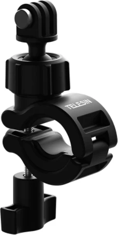 Mbajtëse timoni për kamera sportive 360° Telesin DJ-HBM-001, për biçikletë/motocikletë, diametër 20–32 mm, e zezë