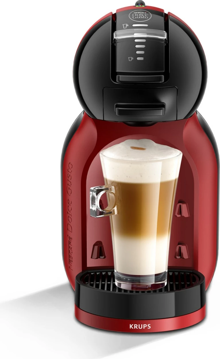 Aparat kafeje kapsulë Krups Mini Me Dolce Gusto KP 123 H, 1500W, kuqe/zezë