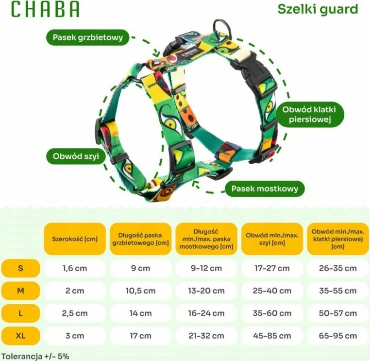 Parzmore qeni Chaba Guard Story Jumbo, M (35–55 cm), shumëngjyrëshe