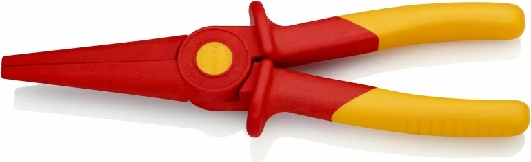 Knipex pincet gjilpërore plastikë 220mm e kuqe/verdhe
