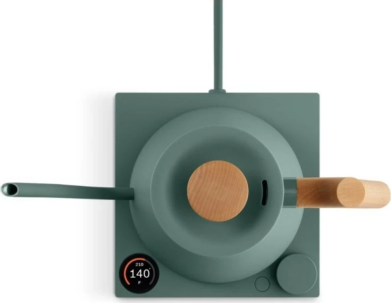 Çajnik elektrik Fellow Stagg EKG PRO, 0.9L, i gjelbër/kafe