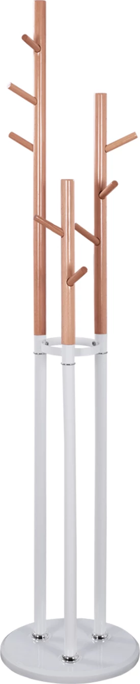 Varëse rrobash metalike Wyatt dru ahu dhe e bardhë, Diametër 37x173cm FH8610.01