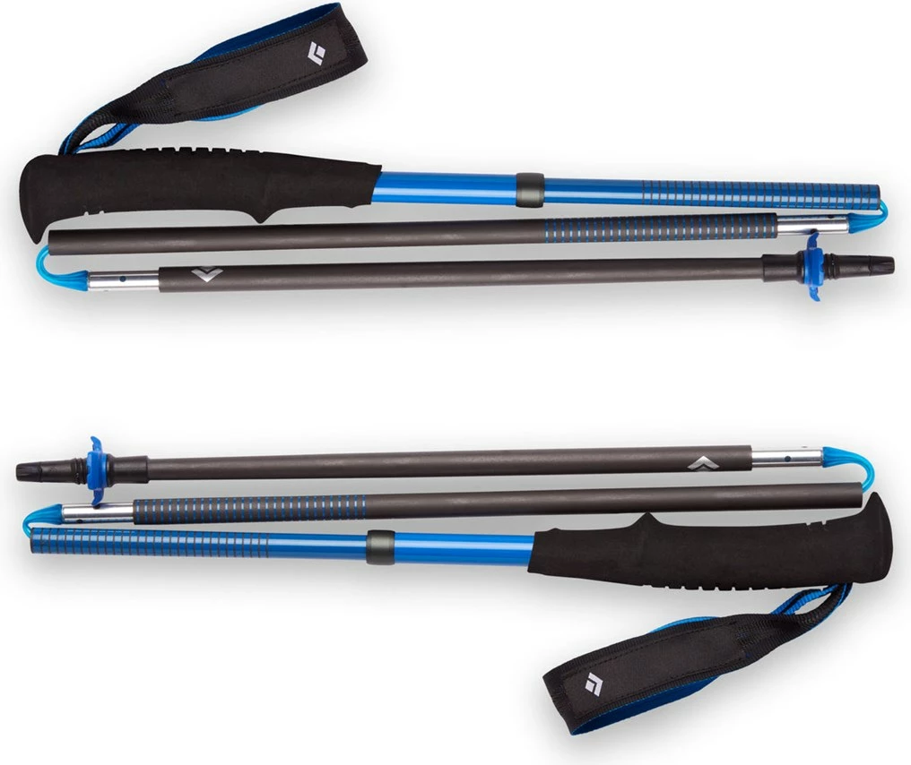 Shkopinj trekking Black Diamond Distance Carbon Z, të palosshëm, Unisex, Zi