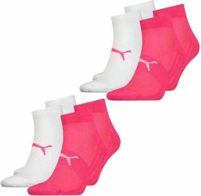 Çorape për femra Puma, të bardha dhe rozë