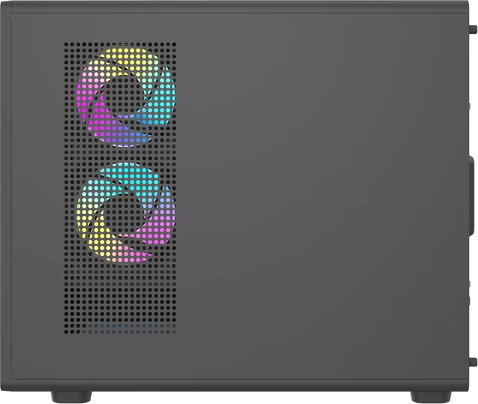 Kasë kompjuteri, Darkflash DB460M, Big Tower mATX/ITX, panel xhami i temperuar, deri 12 ventilatorë / radiator 360 mm, pa ventilatorë, e zezë