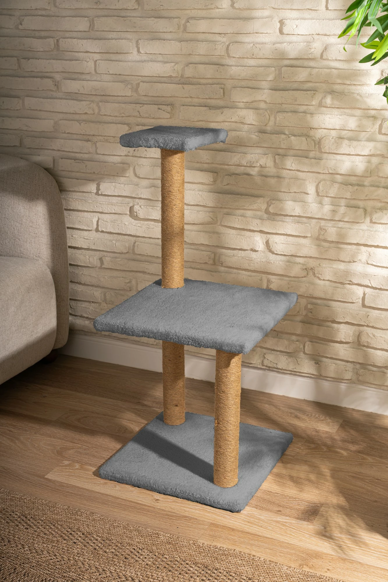 Dru për gërvishtje për mace, gri, TIR3KT90GRY