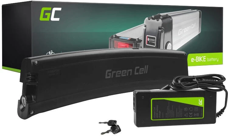 Bateri për e-bike Green Cell EBIKE31STD, 7.8Ah (281Wh), 36V, e zezë, set me karikues dhe çelësa
