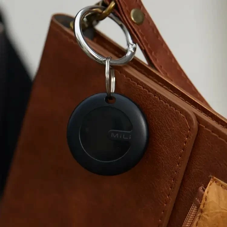 Locator MiLi MiTag DUO, Bluetooth 5.2, IPX67, kompatibil me iOS/Android, i zi, paketë 4 copë
