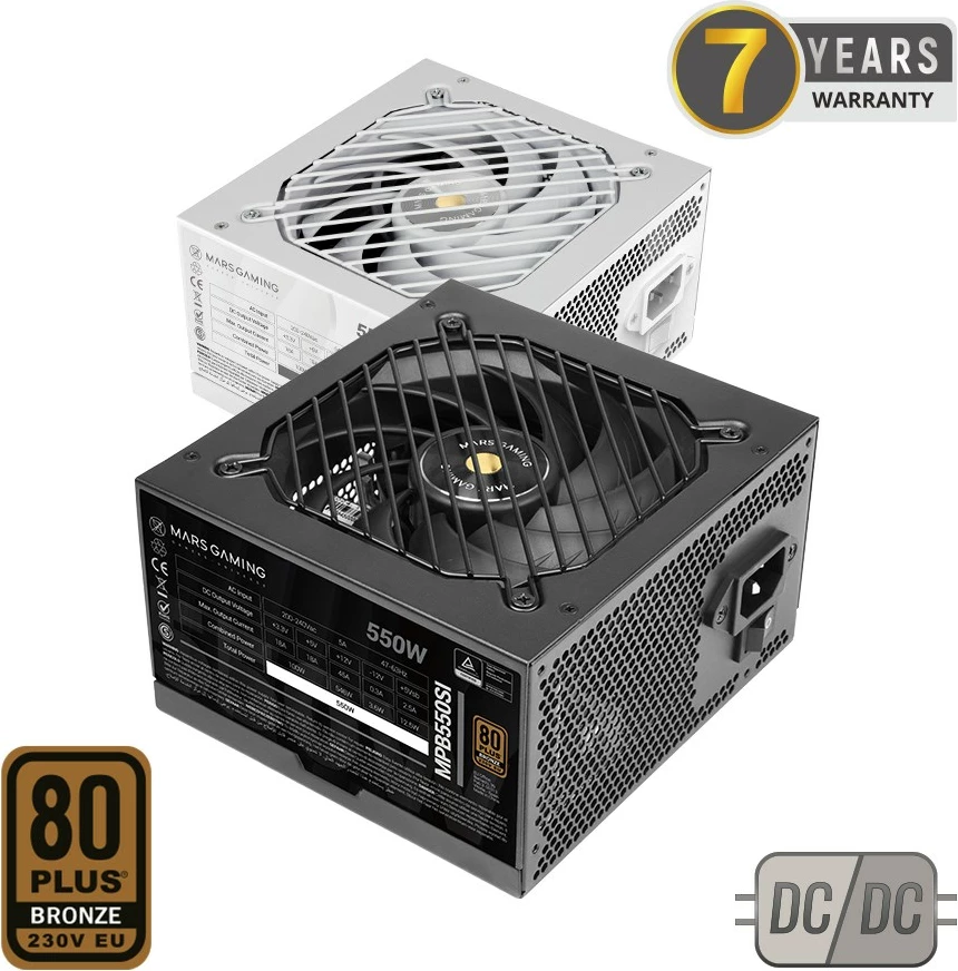 Njësi furnizimi me rrymë Mars Gaming MPB750SI, 750 W, ATX, E zezë
