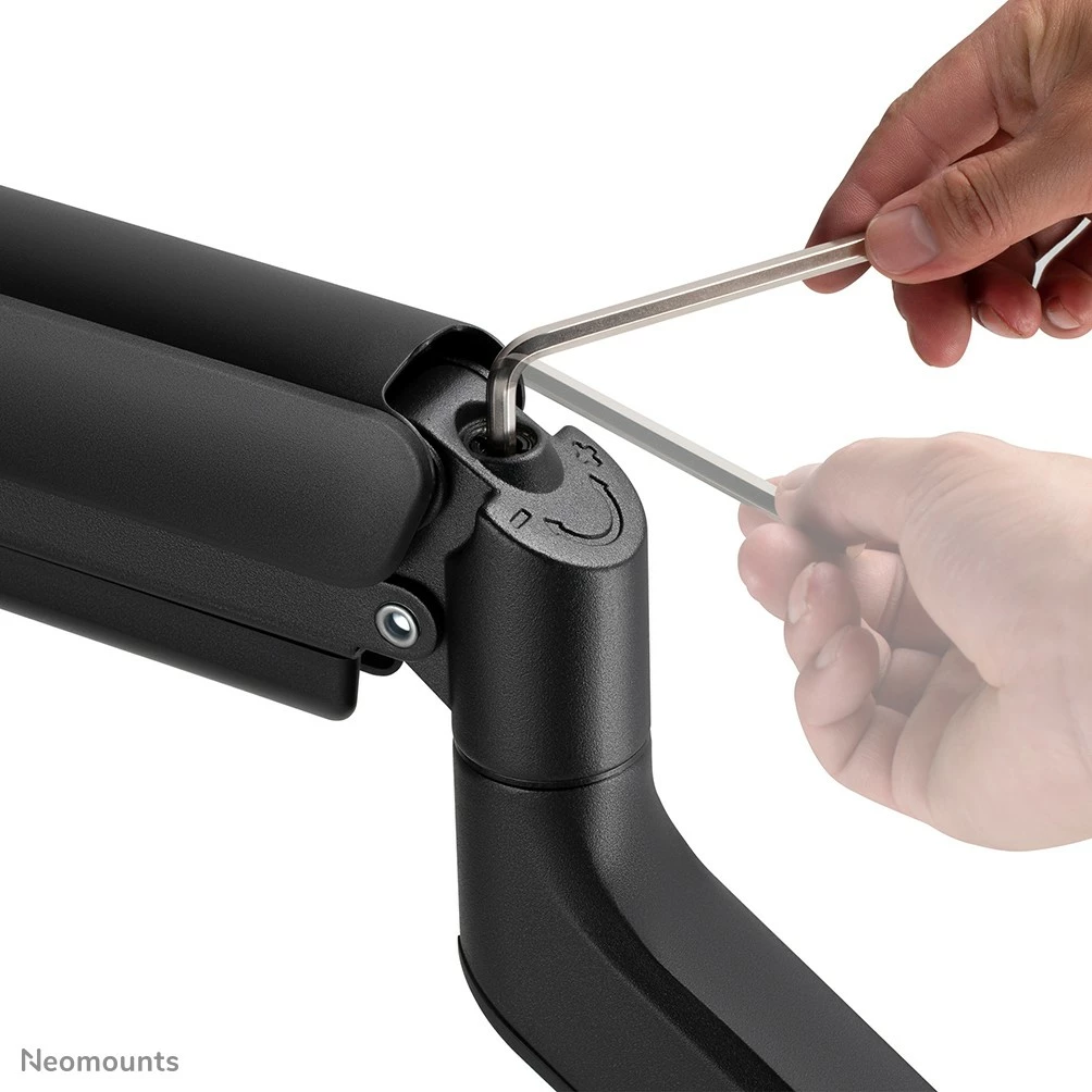 Krah monitori Neomounts DS70-450BL1, gas spring, 17-42 inç, 15 kg, e zezë
