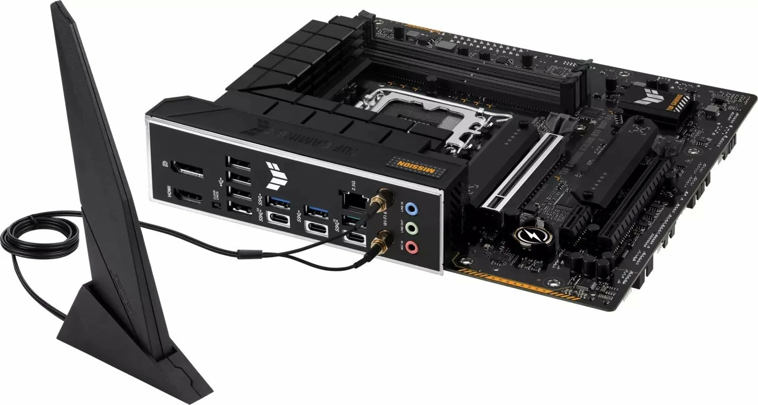 Pllakë amë Asus TUF Gaming B760M-BTF WIFI D4, mATX, DDR4, WiFi 6, 2.5GbE, e zezë