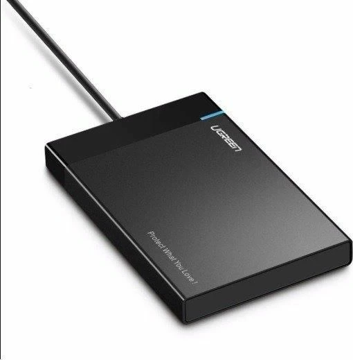 Kasë eksternë për HDD/SSD 2.5\" Ugreen 30847, SATA III në USB 3.0/USB 3.2 Gen 1 me UASP, e zezë