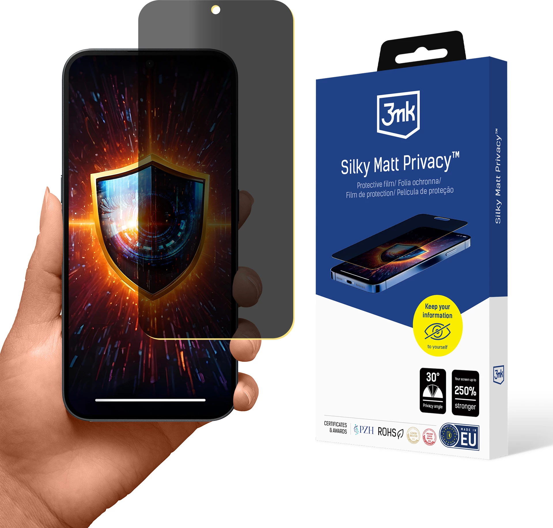 Film mbrojtës privatësie 3mk Silky Matt Privacy për Nothing Phone 2a