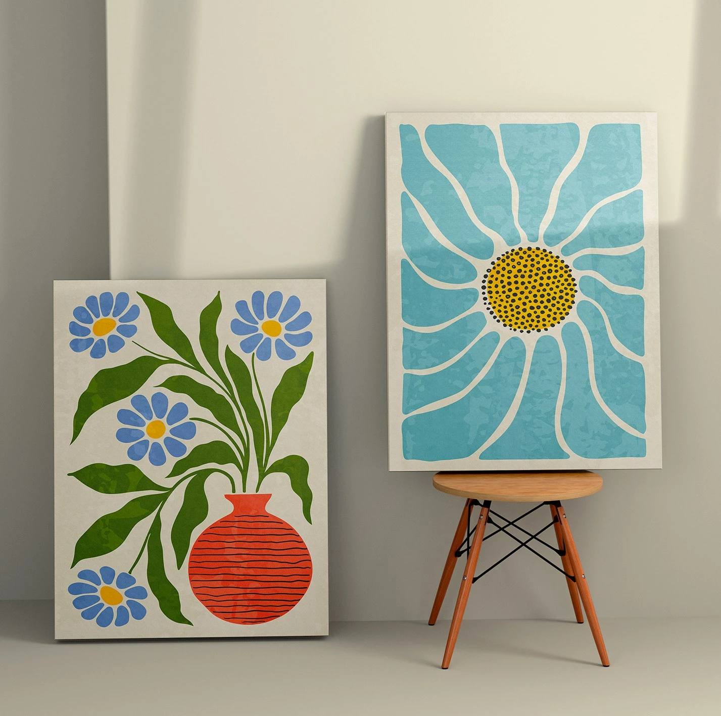 Pikturë dekorative në kanavacë (2 copë), Wallity, 2KNV4390, 70x100 cm