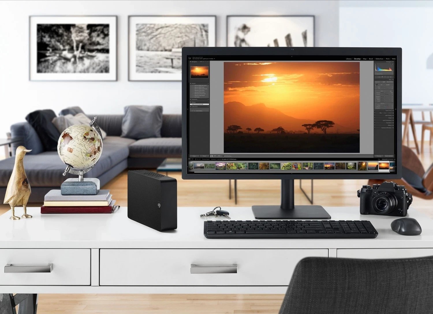 Hard disk i jashtëm Seagate Expansion Desktop, 20TB, USB 3.0, i zi