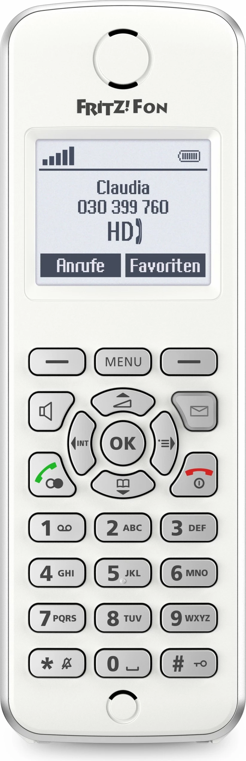 Telefon DECT AVM FRITZ!Fon M2, Wireless, 300 kontakte, Bardhë
