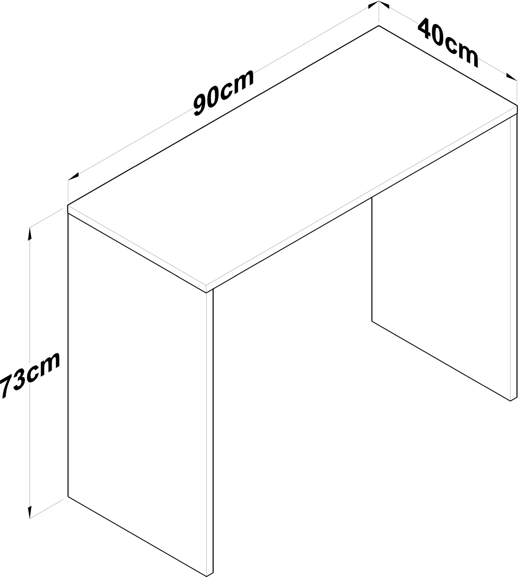 Tavolinë studimi Hanah Home, HA114 - 2671, ngjyrë arre