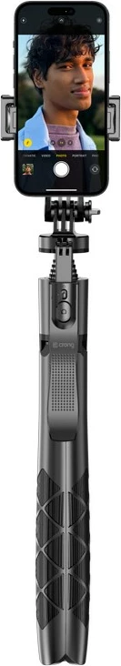Selfie stick tripod CRONG SelfieGo Ultra me Bluetooth, 33-157.5cm, i zi