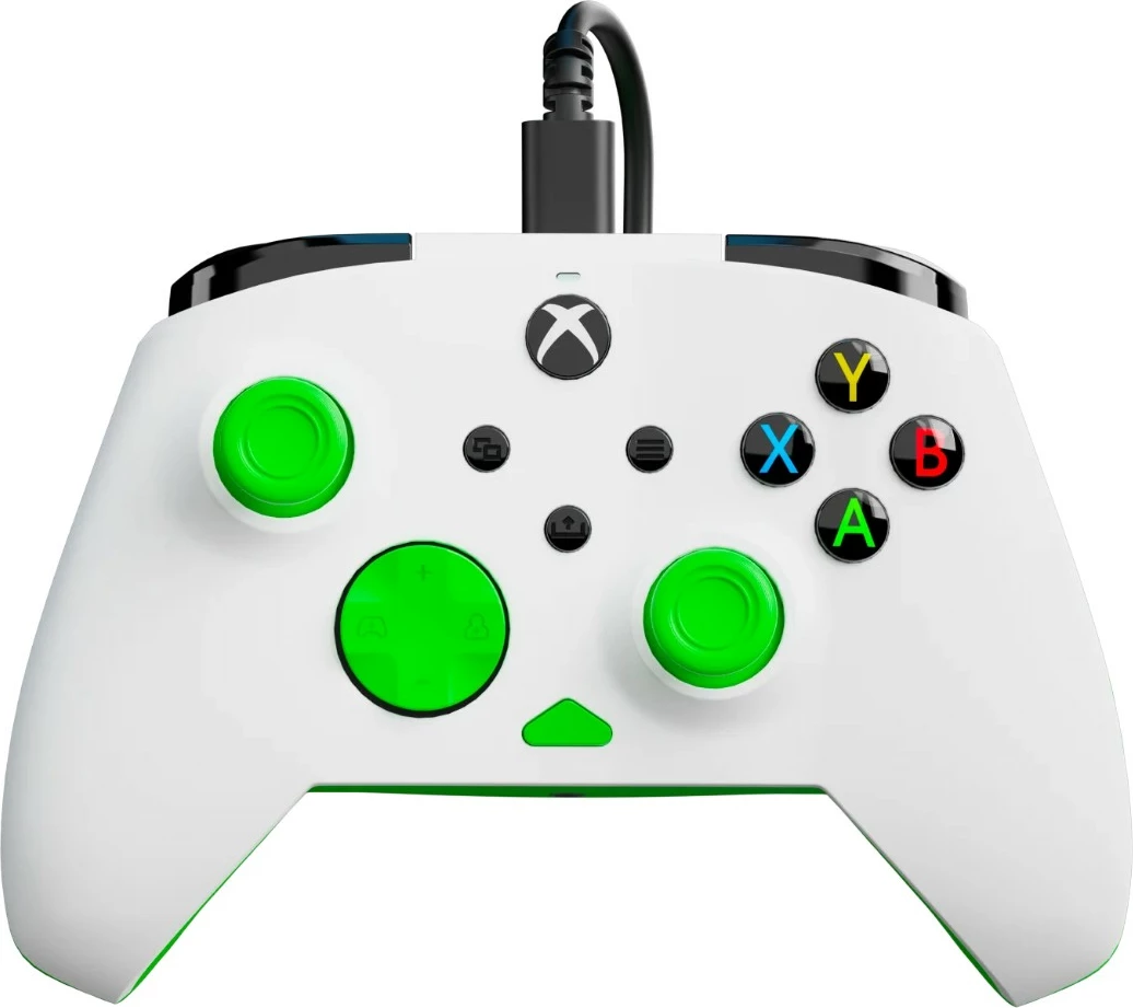 Kontroller me kabllo Turtle Beach Rematch Core për Xbox dhe PC, bardhë/jeshile