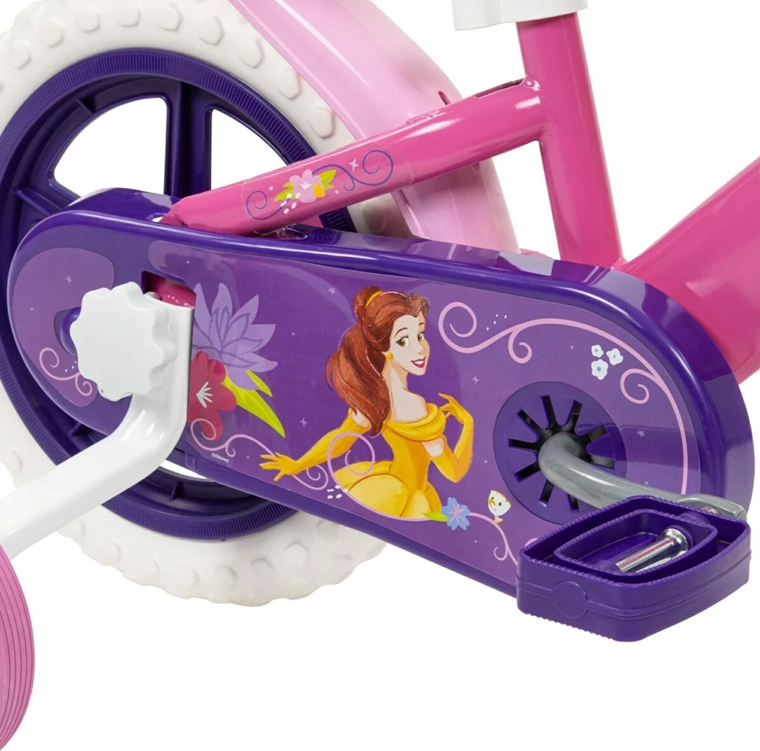 Biçikletë fëmijësh HUFFY Disney PRINCESS 12" 22414W, e purpurt, me 4 rrota