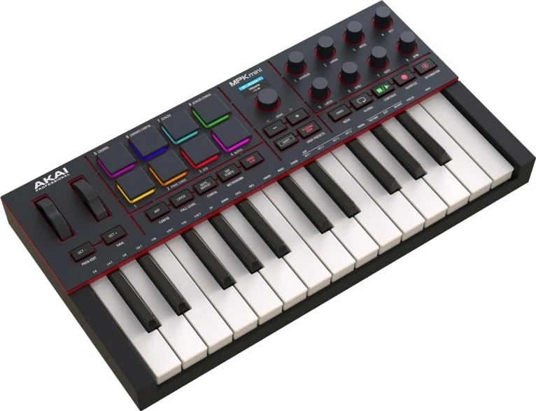 Kontrollues MIDI AKAI MPK Mini MK4, 25 taste, 8 pads, i zi
