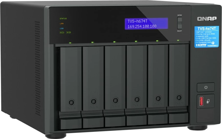 NAS QNAP TVS-h674T-i5-32G, Intel Core i5-12400, 120TB