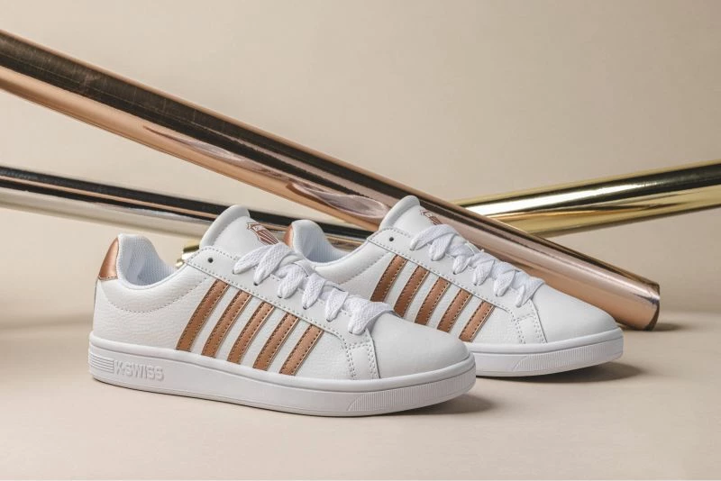 Këpucë femra K-Swiss, të bardha