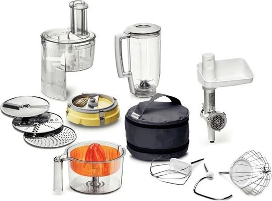 Pajisje përpunuese ushqimesh Bosch MUM 54251, 900W, 3.9 L, çelik inox, e bardhë