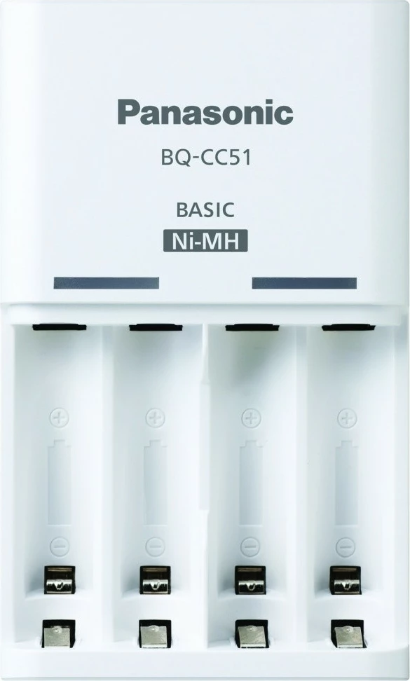 Set karikues bazik Panasonic Eneloop BQCC51 me 4 bateri AA të rikarikueshme 2000 mAh