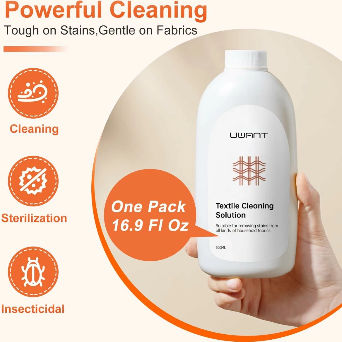 Lëng pastrimi tekstili Uwant 500ml