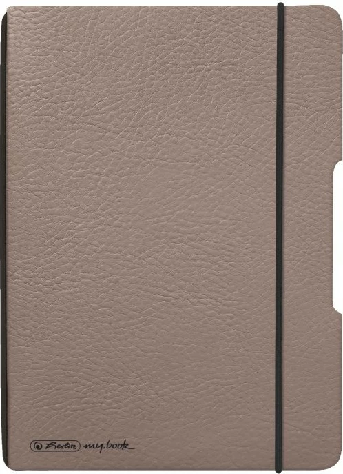 Fletore herlitz Notizheft flex A6, 40 faqe, lëkurë sintetike, taupe